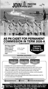 Join Pakistan Navy as PN Cadet 2025 | Apply Online for Pakistan Navy Jobs 2025