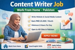 Content Writer Job in Pakistan