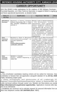 DHA City Karachi Jobs 2026